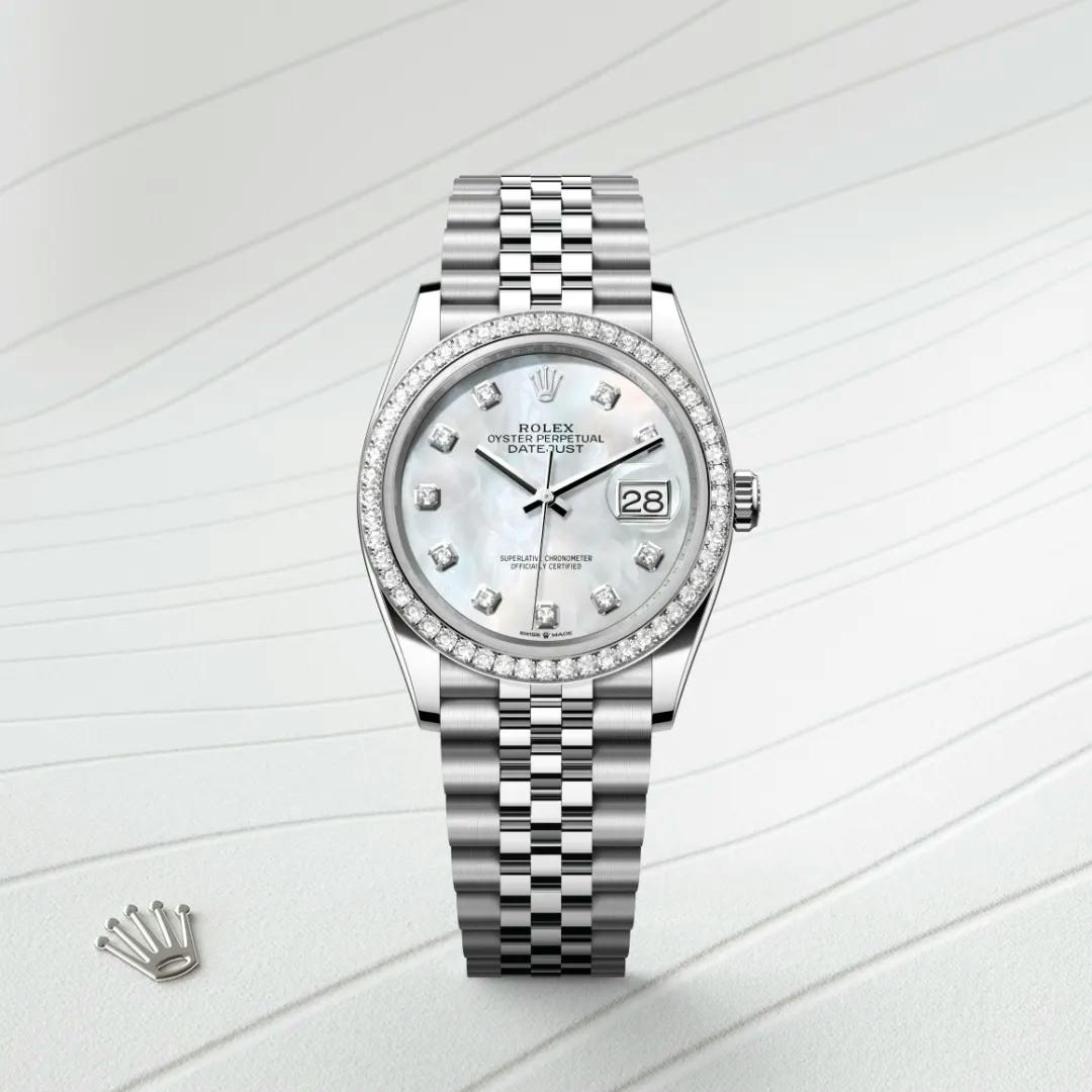 Rolex Datejust 36 White Rolesor - combination of Oystersteel and white gold, M126284RBR-0011