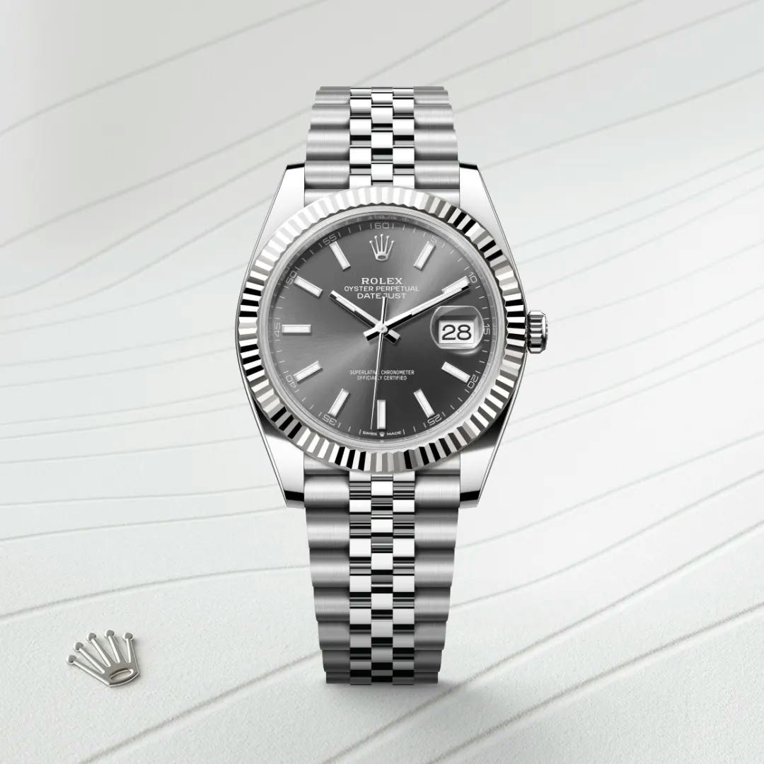 Rolex Datejust 41 White Rolesor - combination of Oystersteel and white gold, M126334-0014