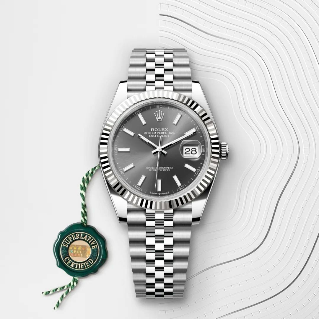 Rolex Datejust 41 White Rolesor - combination of Oystersteel and white gold, M126334-0014