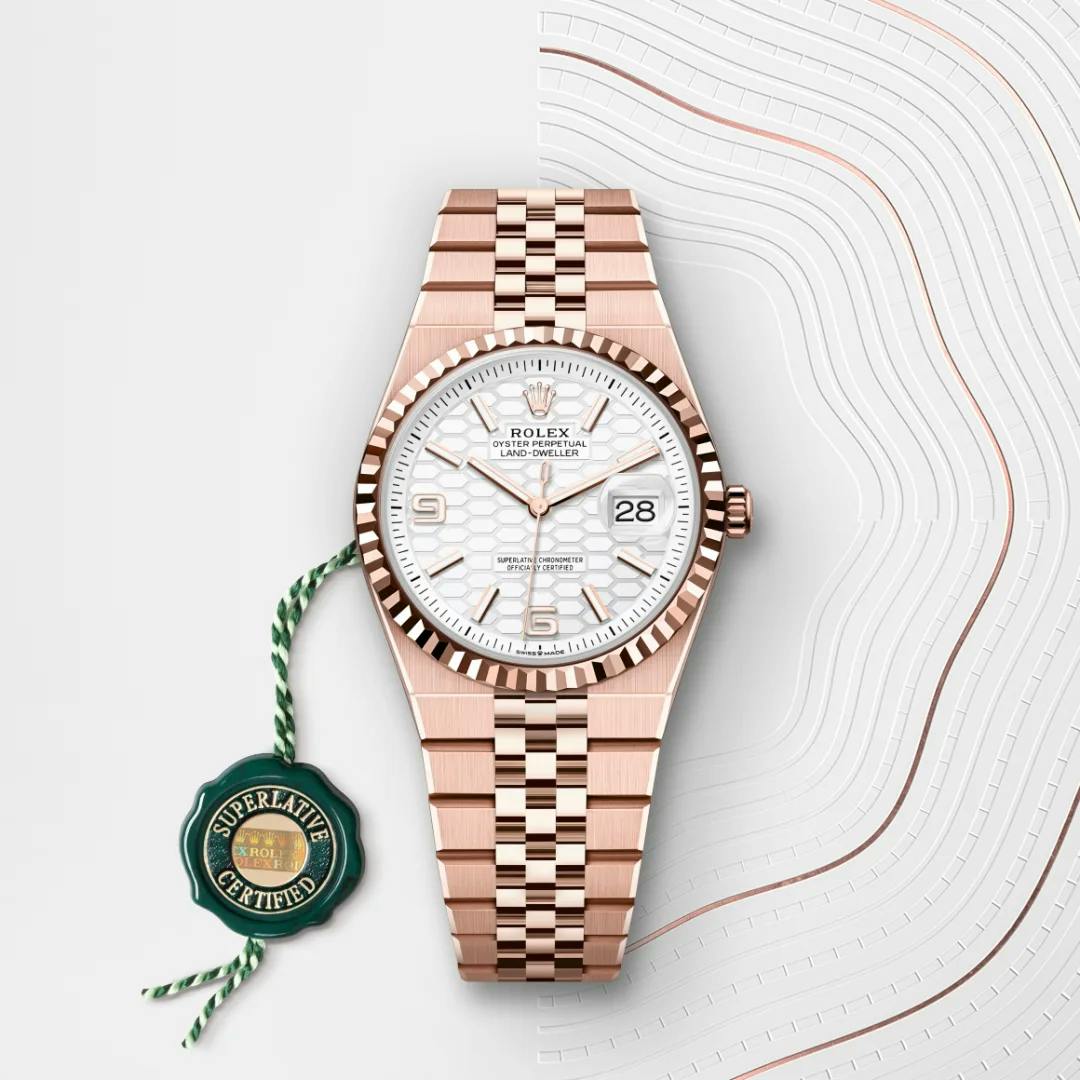 Rolex Land-Dweller 36 18 Karat Everose-Gold, M127235-0001