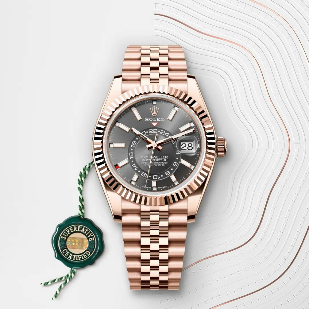 Rolex Sky-Dweller 18 ct Everose gold, M336935-0008