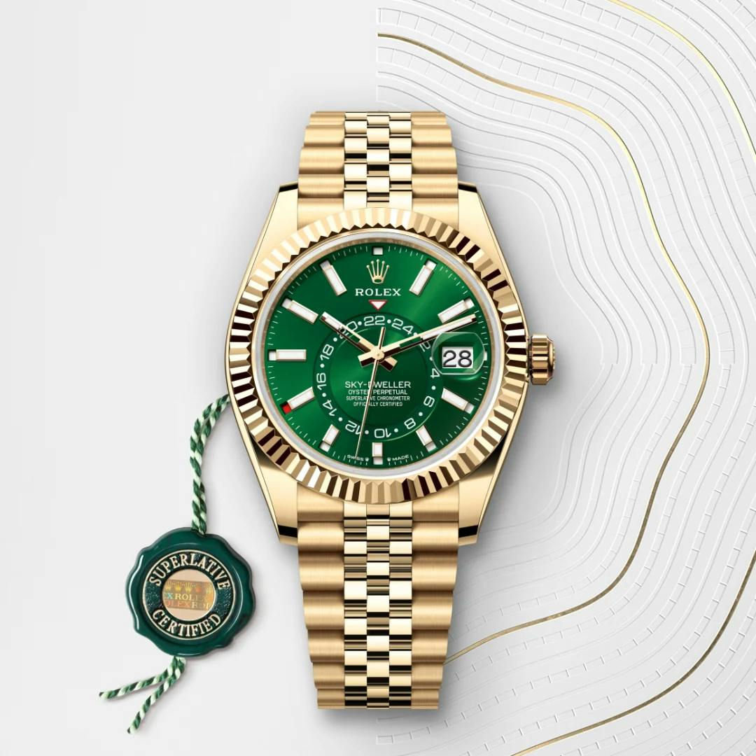 Rolex Sky-Dweller 18 Karat Gelbgold, M336938-0008