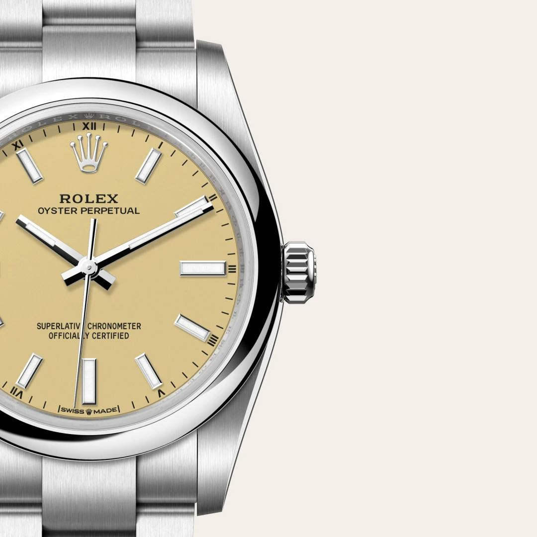 Rolex Oyster Perpetual 34 Edelstahl Oystersteel, M124200-0007