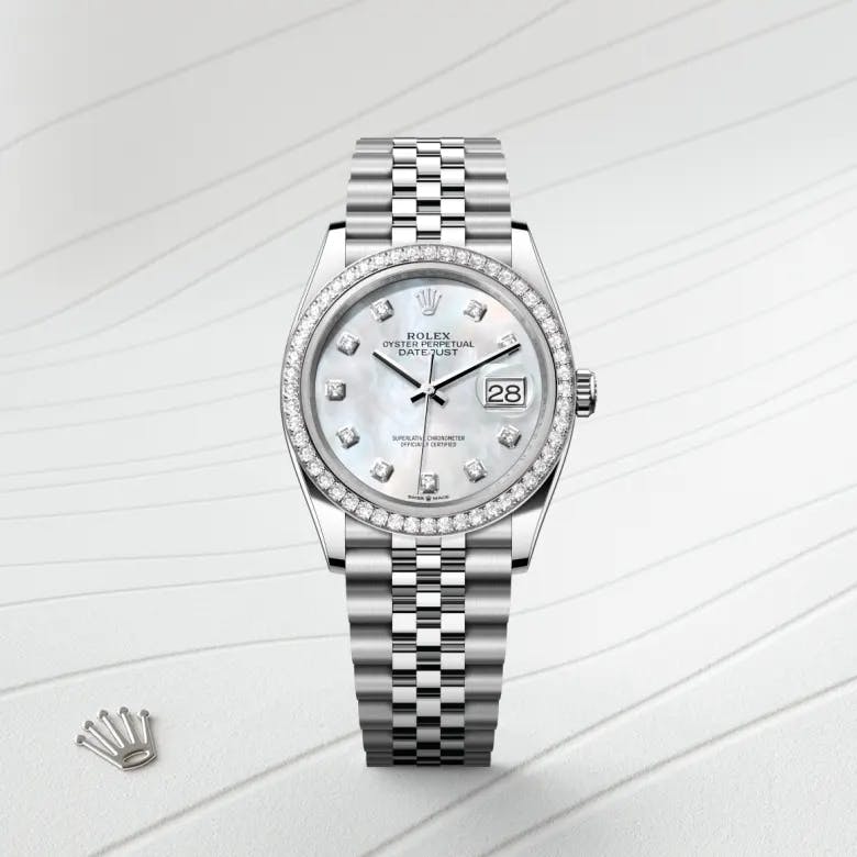 Rolex Datejust 36 White Rolesor - combination of Oystersteel and white gold, M126284RBR-0011