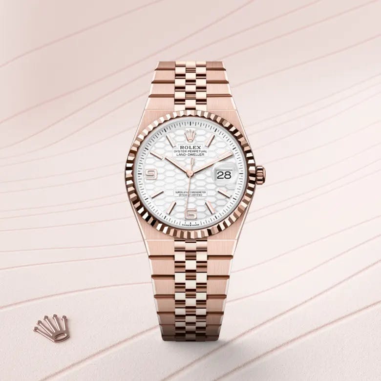 Rolex Land-Dweller 36 18 Karat Everose-Gold, M127235-0001