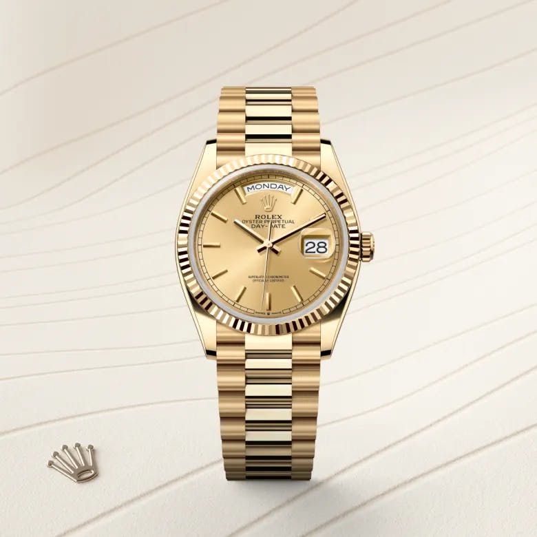 Rolex Day-Date 36 18 Karat Gelbgold, M128238-0045