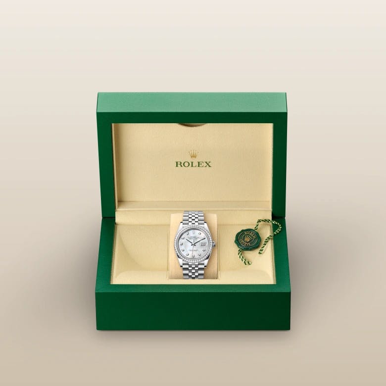 Rolex Datejust 36 White Rolesor - combination of Oystersteel and white gold, M126284RBR-0011