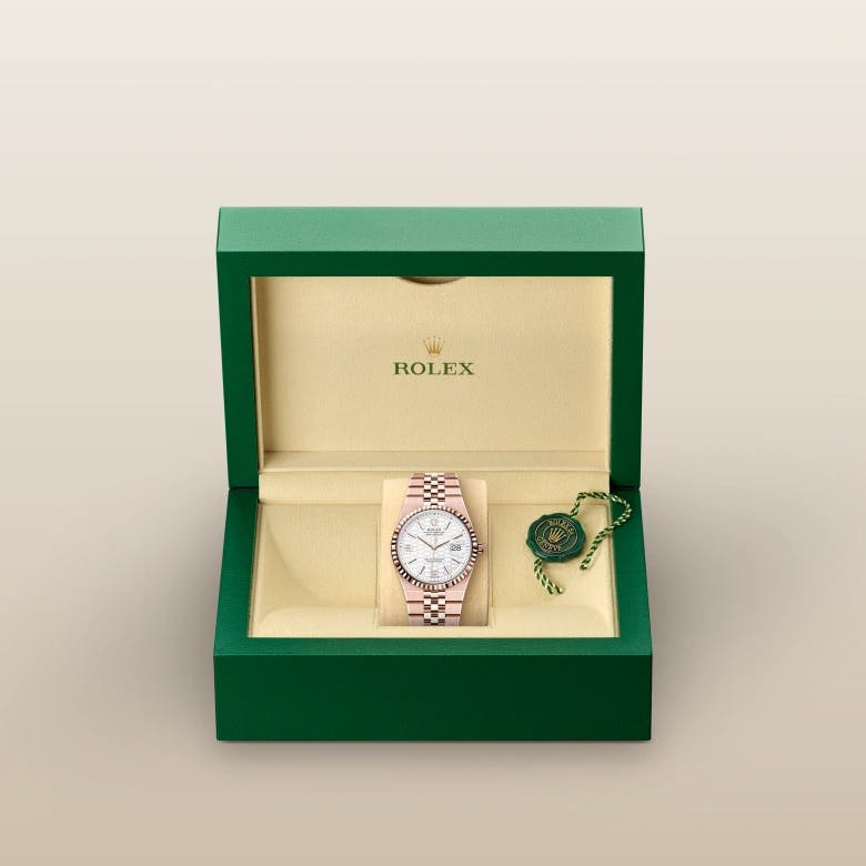 Rolex Land-Dweller 36 18 Karat Everose-Gold, M127235-0001