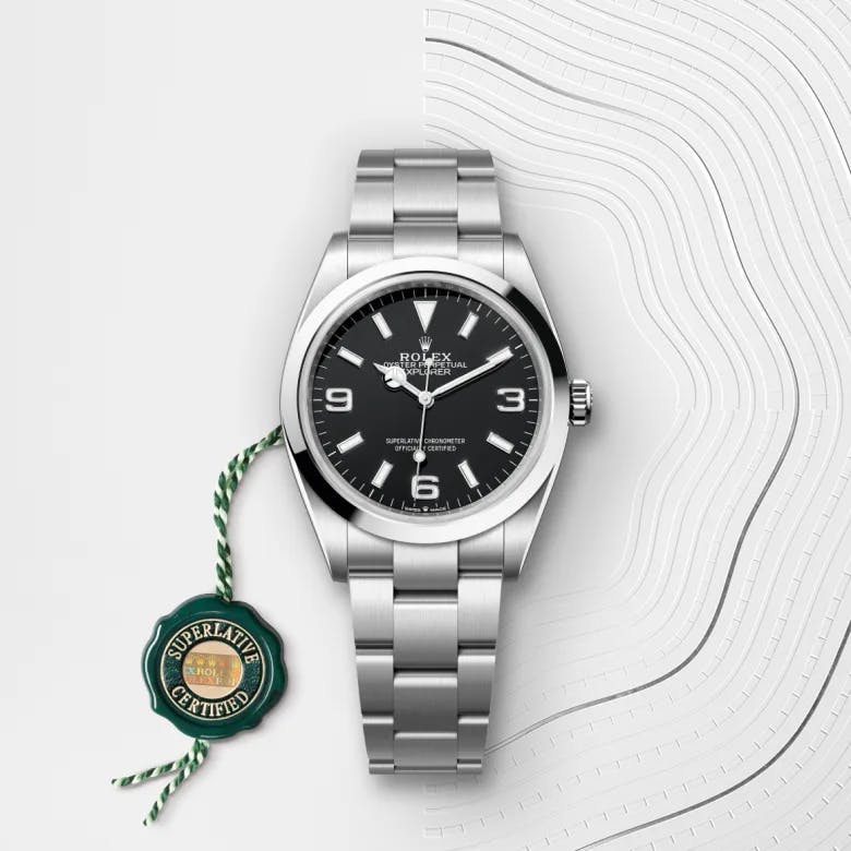 Rolex Explorer 36 Edelstahl Oystersteel, M124270-0001