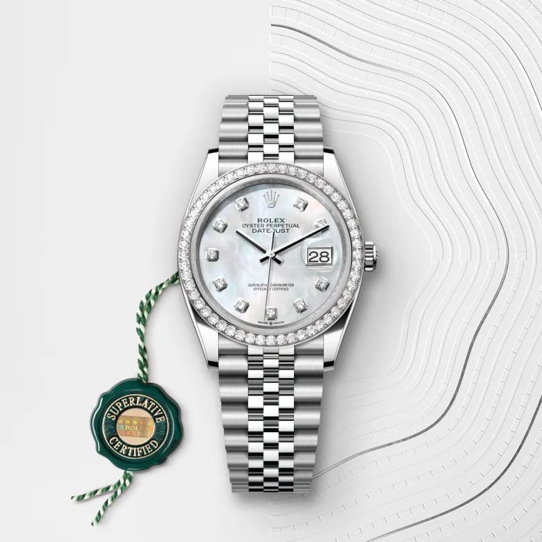 Rolex Datejust 36 White Rolesor - combination of Oystersteel and white gold, M126284RBR-0011