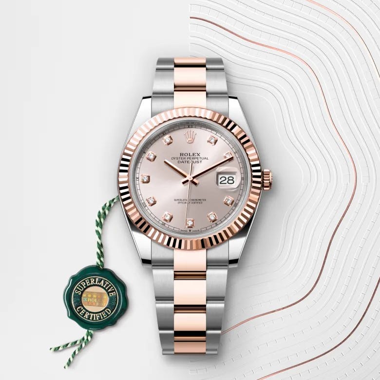 Rolex Datejust 41 Rolesor Everose (Kombination aus Edelstahl Oystersteel und Everose-Gold), M126331-0007