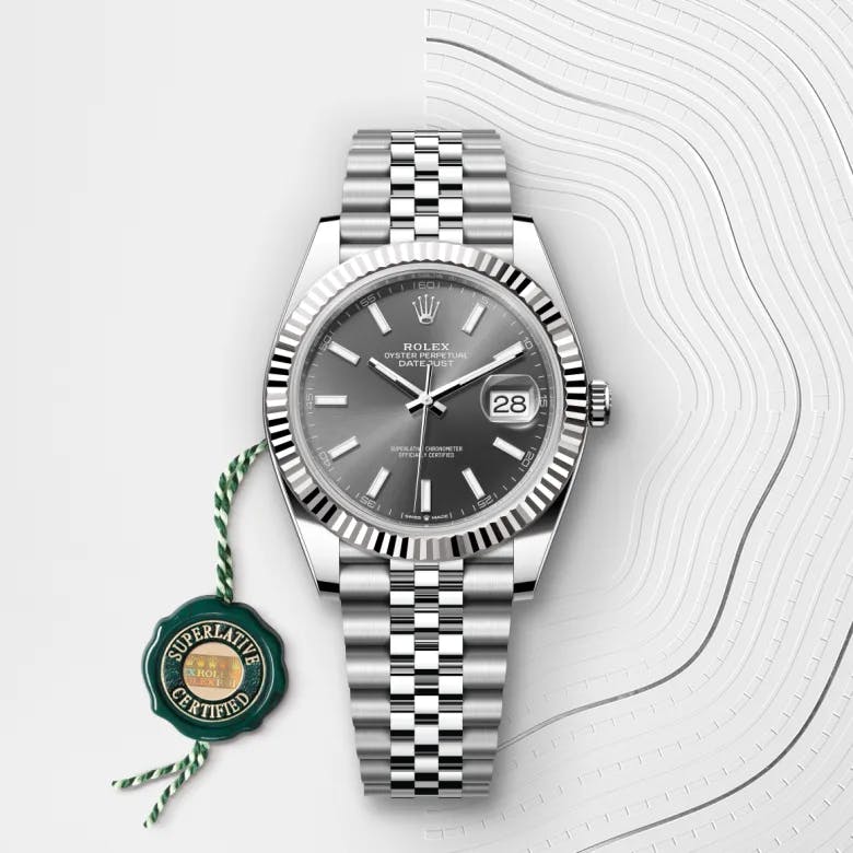 Rolex Datejust 41 White Rolesor - combination of Oystersteel and white gold, M126334-0014