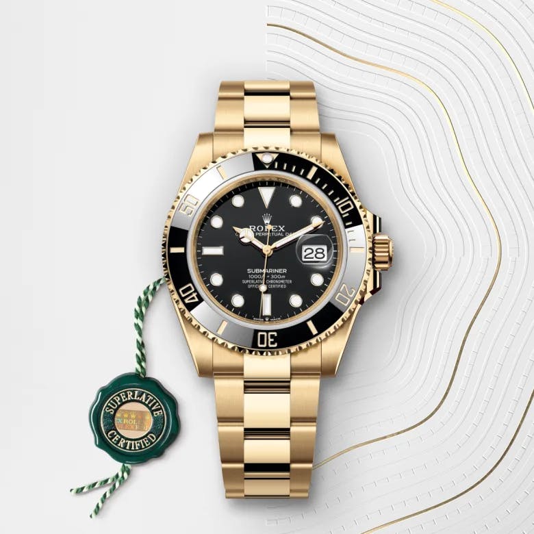 Rolex Submariner Date 18 Karat Gelbgold, M126618LN-0002