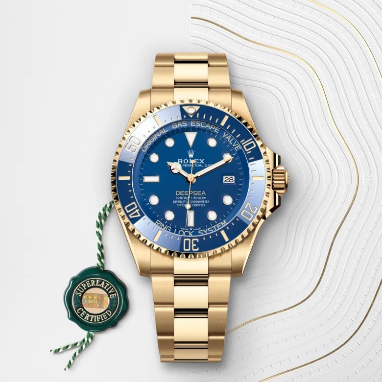 Rolex Rolex Deepsea 18 Karat Gelbgold, M136668LB-0001