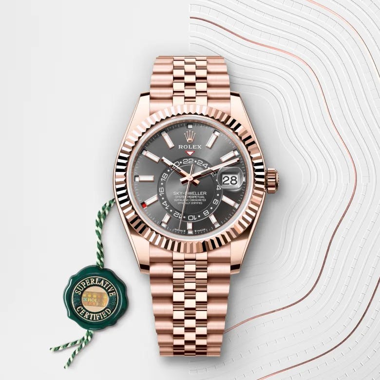 Rolex Sky-Dweller 18 ct Everose gold, M336935-0008