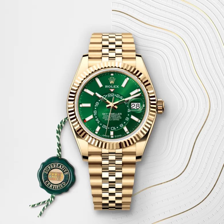 Rolex Sky-Dweller 18 Karat Gelbgold, M336938-0008