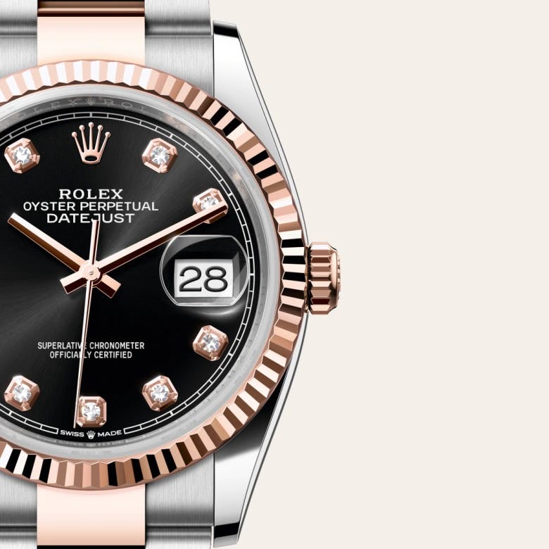 Rolex Datejust 36 Rolesor Everose (Kombination aus Edelstahl Oystersteel und Everose-Gold), M126231-0020