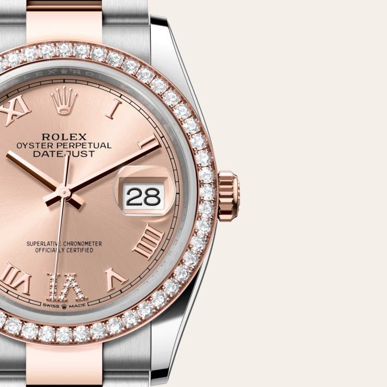 Rolex Datejust 36 Rolesor Everose (Kombination aus Edelstahl Oystersteel und Everose-Gold), M126281RBR-0016