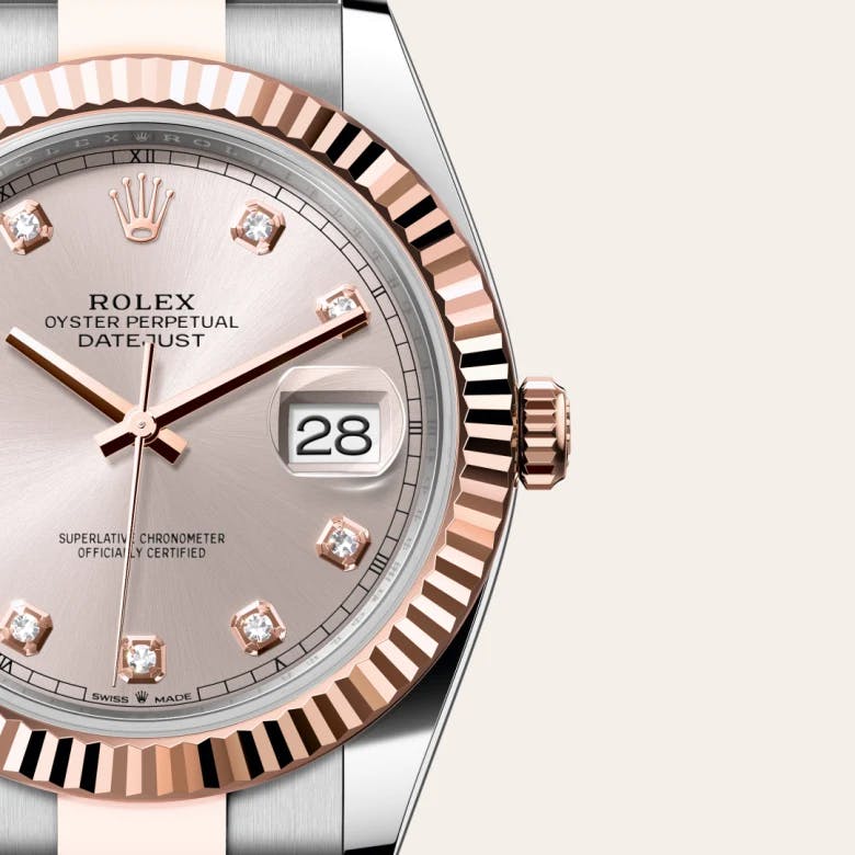 Rolex Datejust 41 Rolesor Everose (Kombination aus Edelstahl Oystersteel und Everose-Gold), M126331-0007