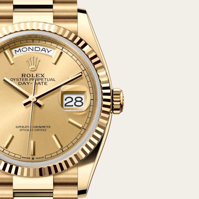 Rolex Day-Date 36 18 Karat Gelbgold, M128238-0045