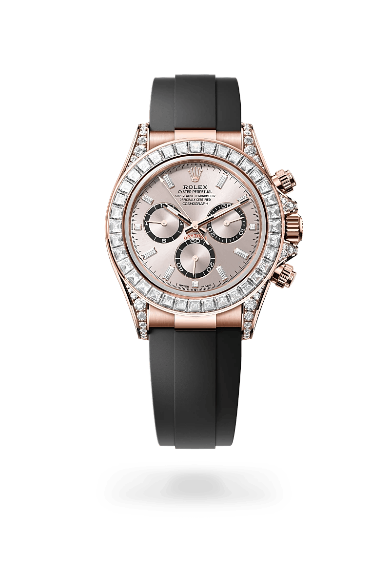 Rolex Cosmograph Daytona in 18 kt Everose gold with lugs set with diamonds, M126535TBR-0002 | Schullin&nbsp;Wien