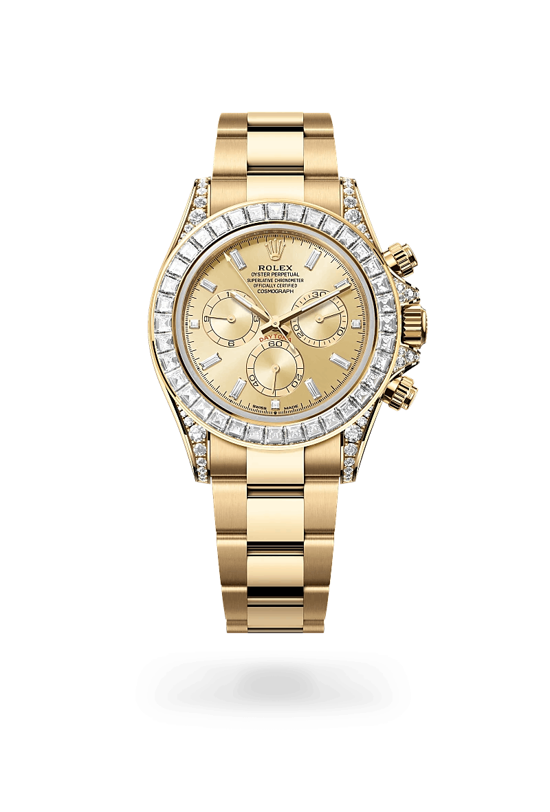 Rolex Cosmograph Daytona in 18 kt yellow gold with lugs set with diamonds, M126598TBR-0001 | Schullin&nbsp;Wien