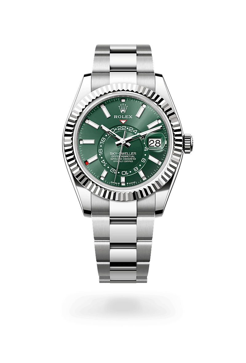 Rolex Sky-Dweller in White Rolesor - combination of Oystersteel and white gold, M336934-0001 | Schullin&nbsp;Wien
