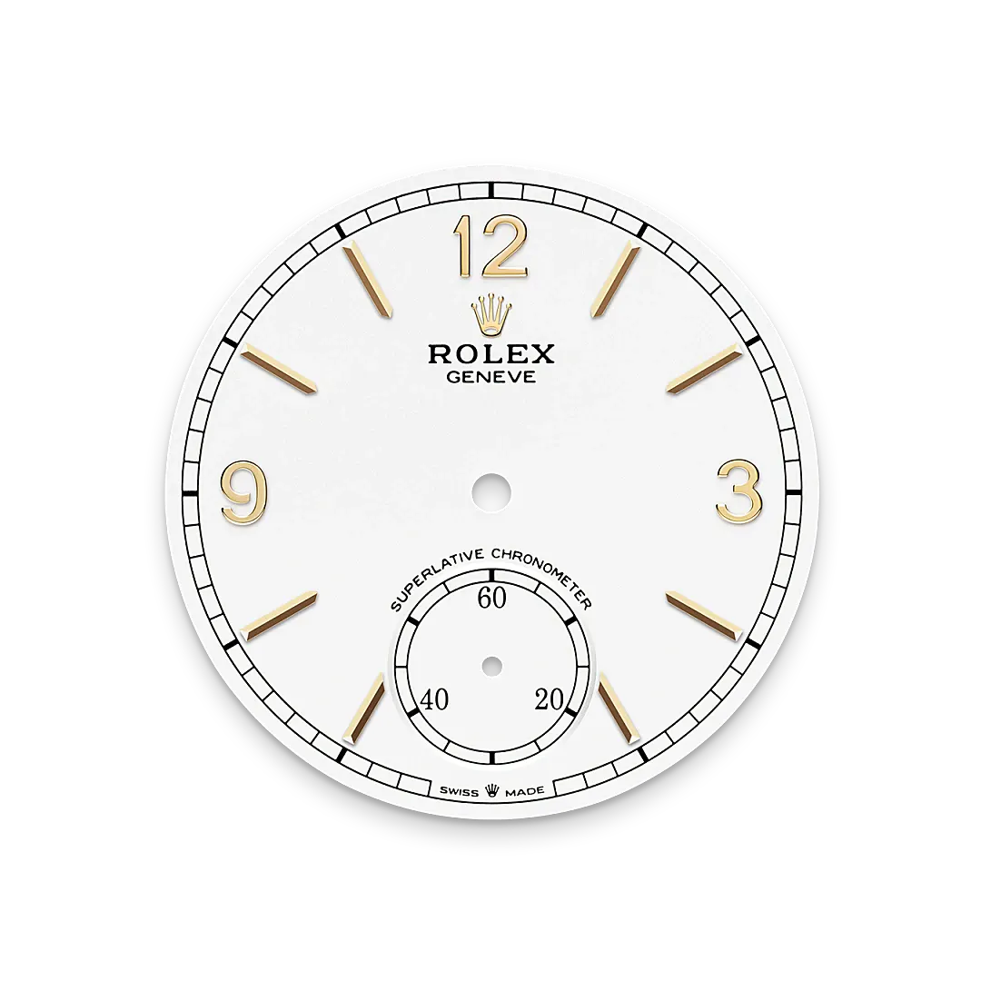 Intense white dial