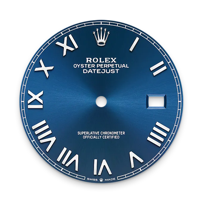 Bright blue dial