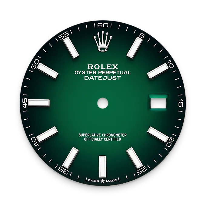 Green ombré dial