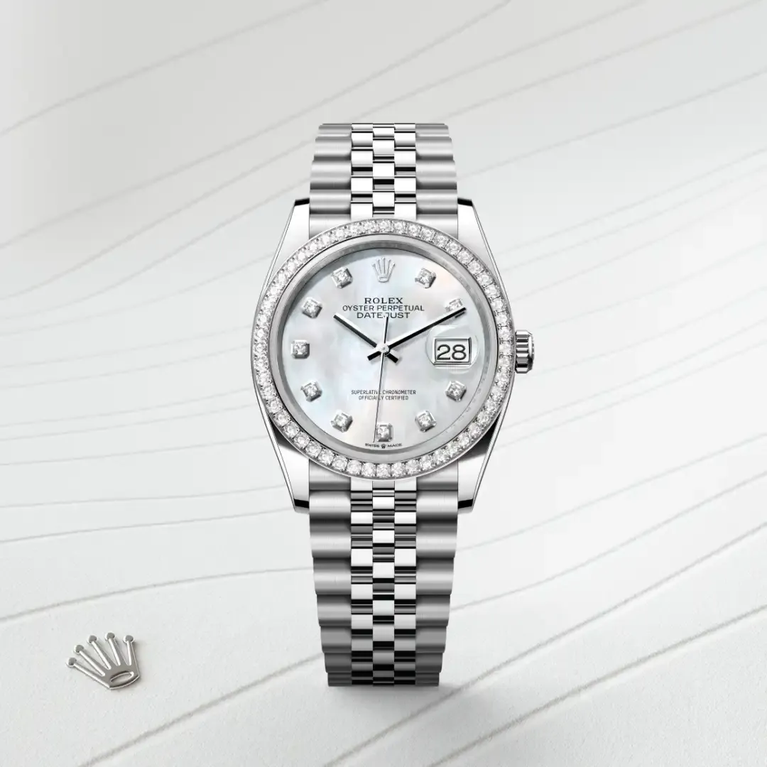Rolex Datejust 36 Rolesor weiß (Kombination aus Edelstahl Oystersteel und Weißgold), M126284RBR-0011