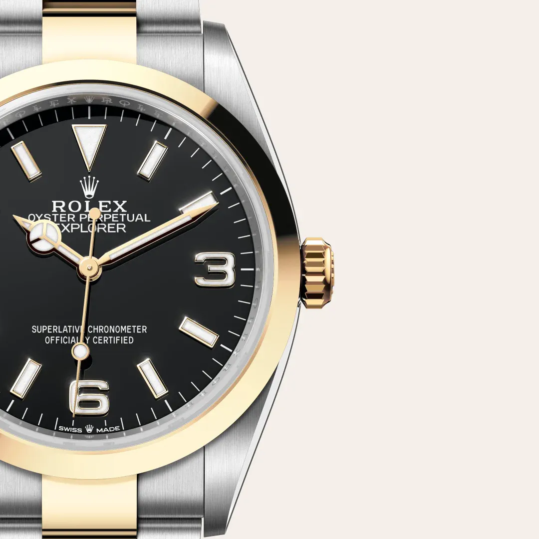 Rolex Explorer 36 Yellow Rolesor - combination of Oystersteel and yellow gold, M124273-0001