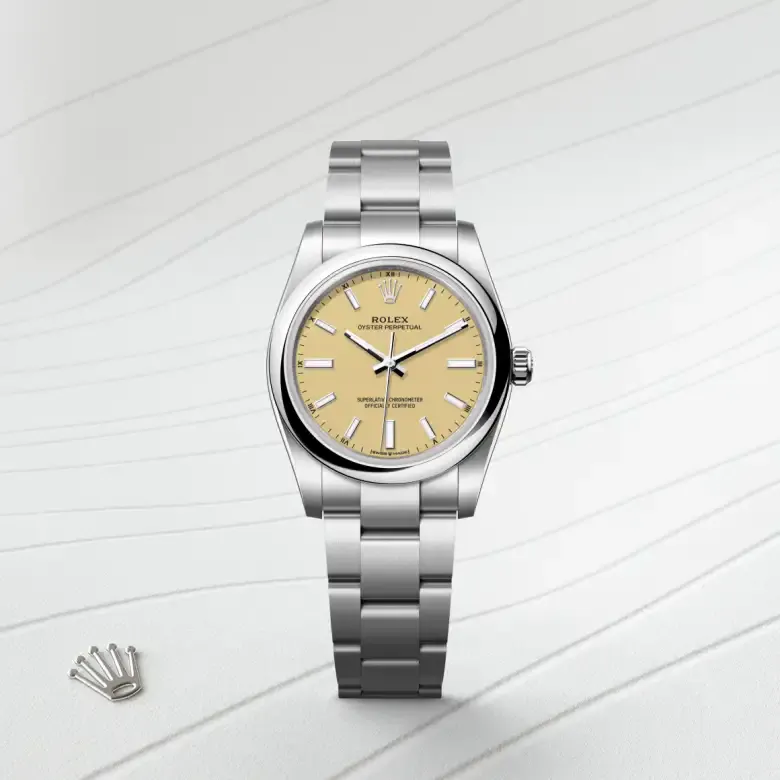 Rolex Oyster Perpetual 34 Edelstahl Oystersteel, M124200-0007