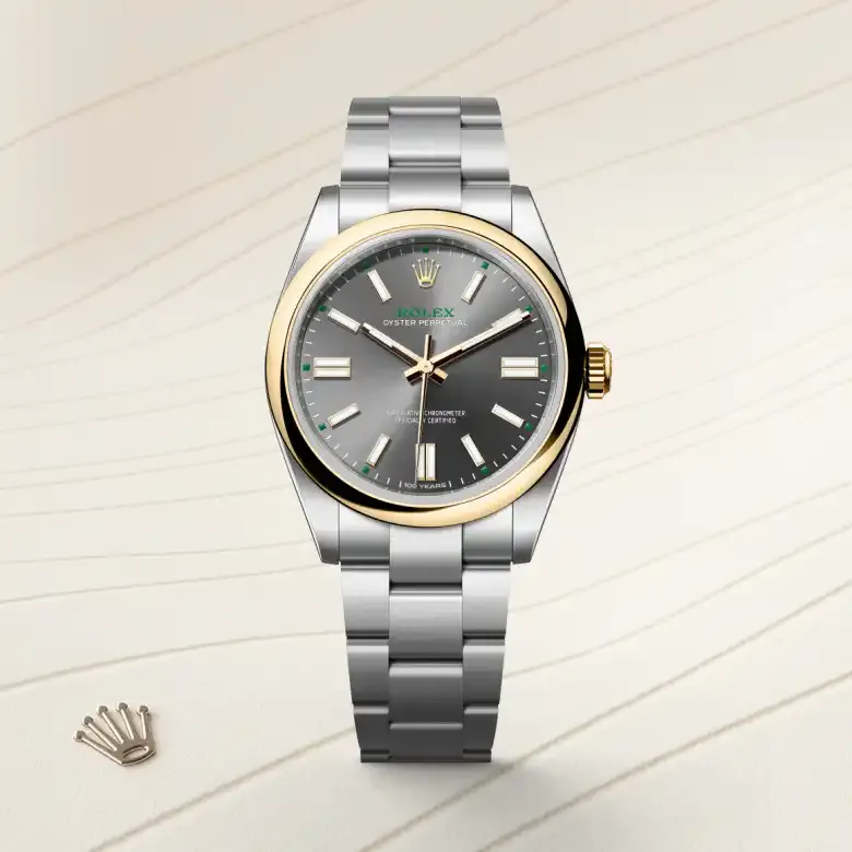Rolex Oyster Perpetual 41 Rolesor gelb (Kombination aus Edelstahl Oystersteel und Gelbgold), M134303-0001