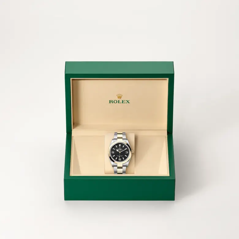 Rolex Explorer 36 Yellow Rolesor - combination of Oystersteel and yellow gold, M124273-0001