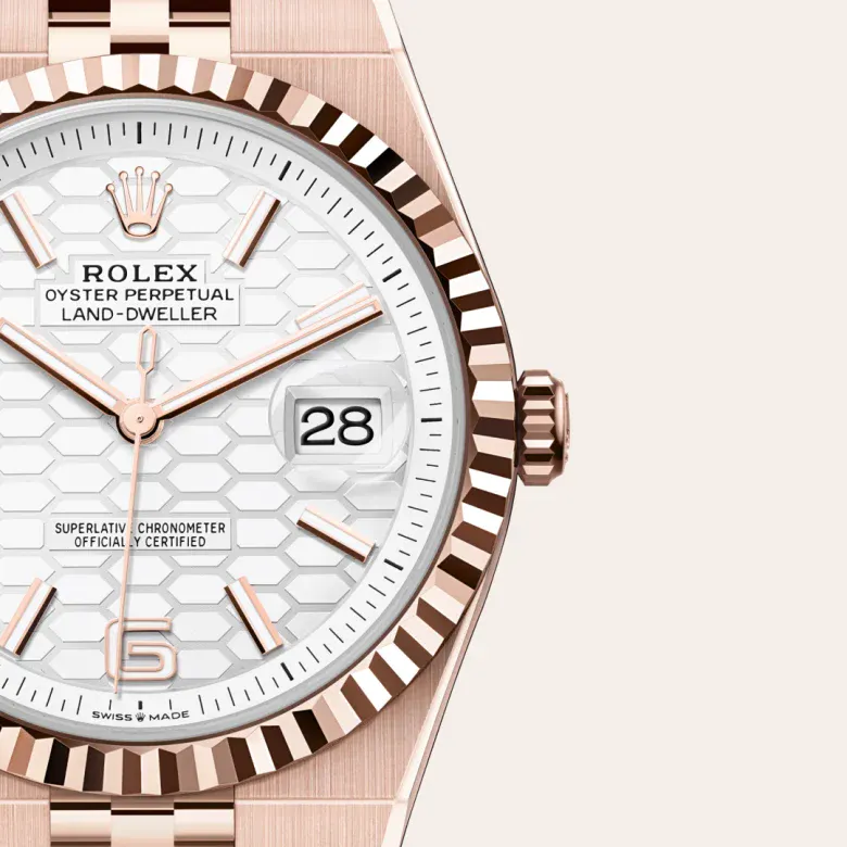 Rolex Land-Dweller 40 18 ct Everose gold, M127335-0001