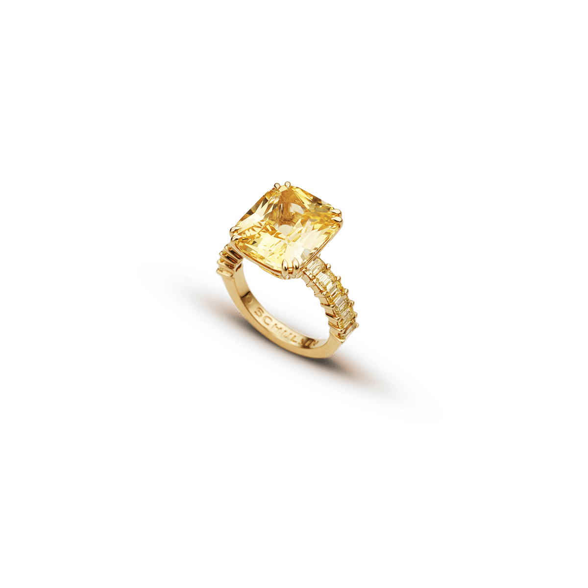 18k Yellow Gold Rings Sapphire - Lemon Love