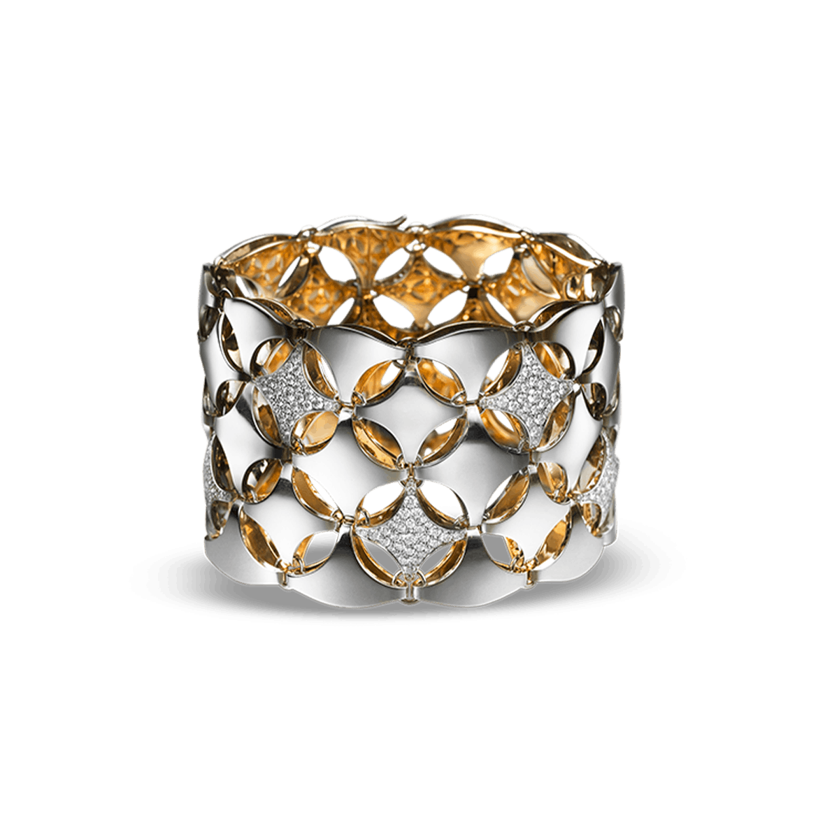 18k Rose Gold Bracelets Diamond - Tingel Grande - Schullin Wien
