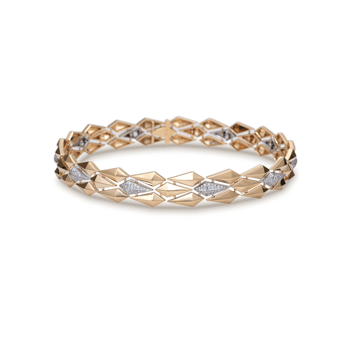 18k Rose Gold Necklaces &amp; Pendants Diamond - Tapers III