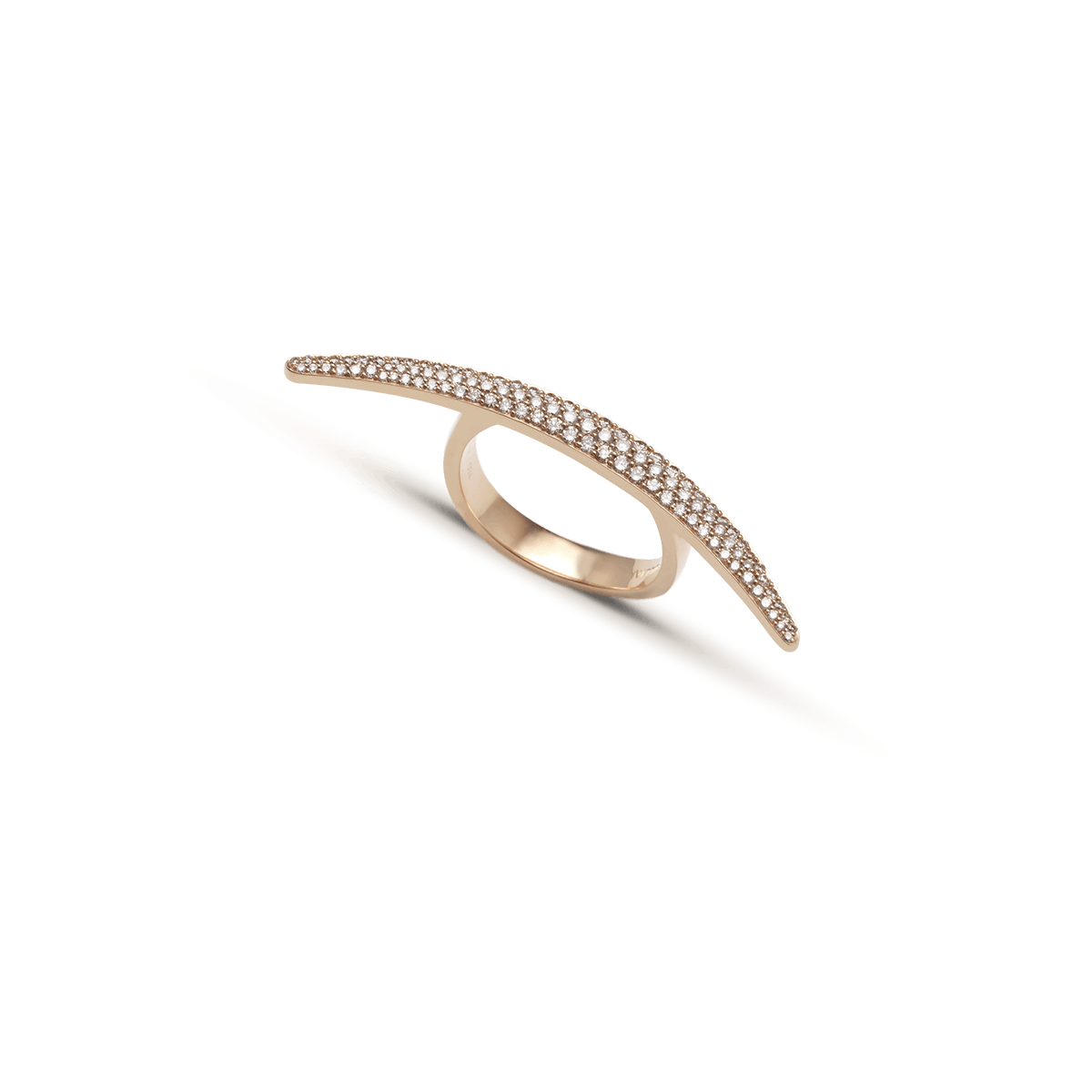 18K Roségold Ringe Diamant - Sichel Champagne