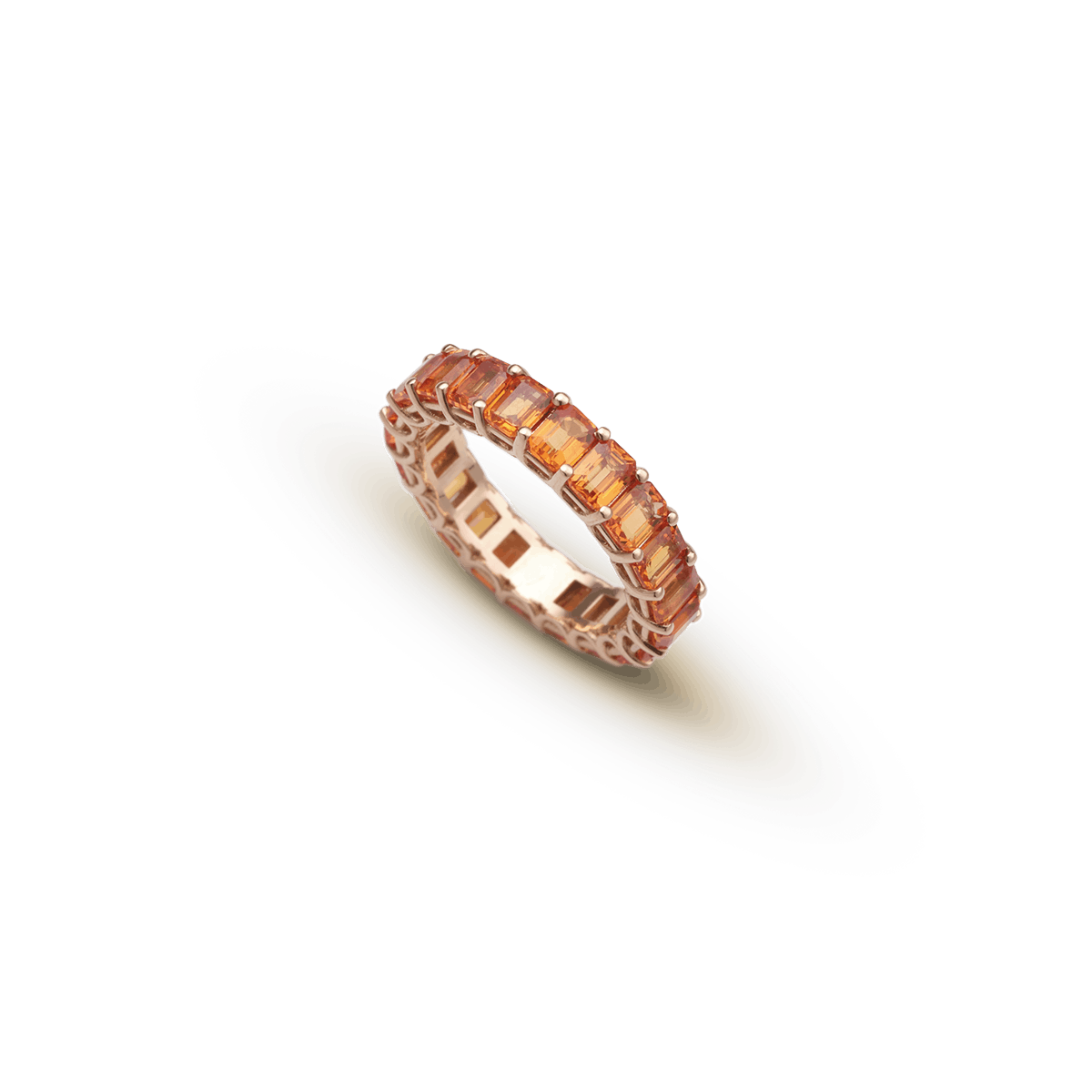 18K Roségold Ringe Saphir - Memory Arancia
