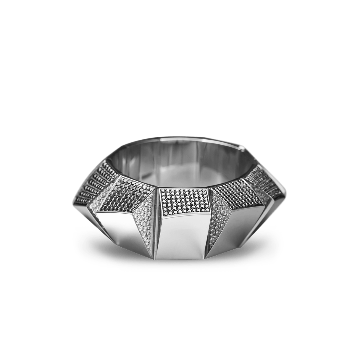 18k White Gold Bracelets Diamond - Desert Dune Nero