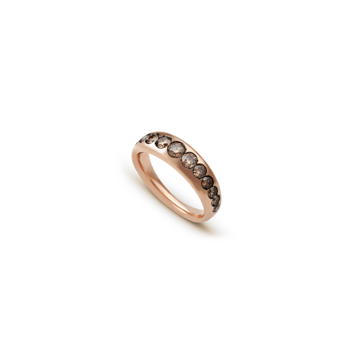 18K Roségold Ringe Diamant - Demi Champagne