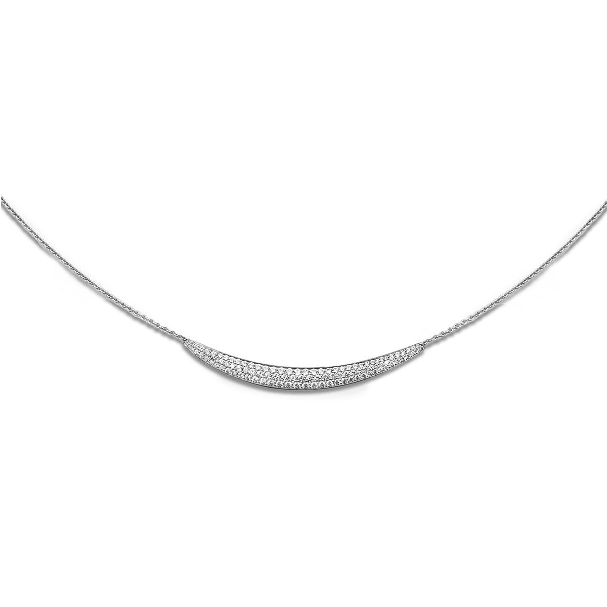18k White Gold Necklaces &amp; Pendants Diamond - Sichel III Blanc