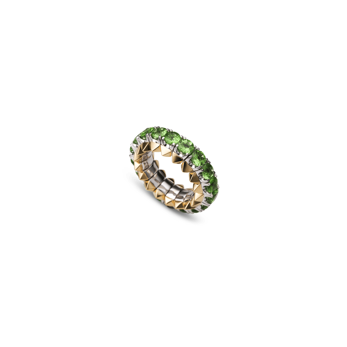 18k White Gold and 18k Rose Gold Rings Other - Infinity Pira Verde