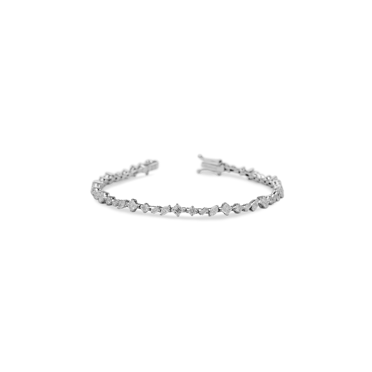 18k White Gold Bracelets Diamond - Tennis Misti