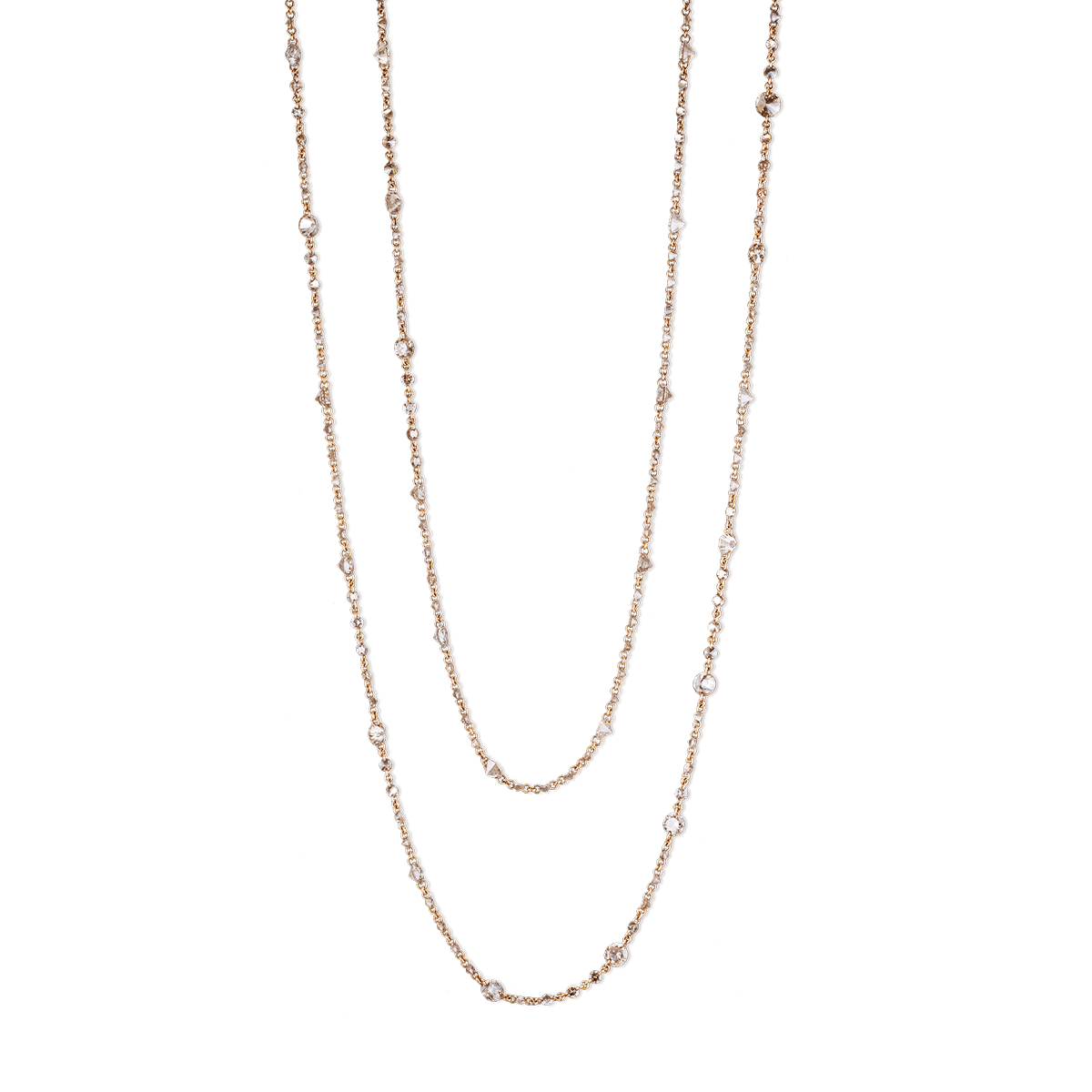 18k Rose Gold Necklaces &amp; Pendants Diamond - Angeli 12.96