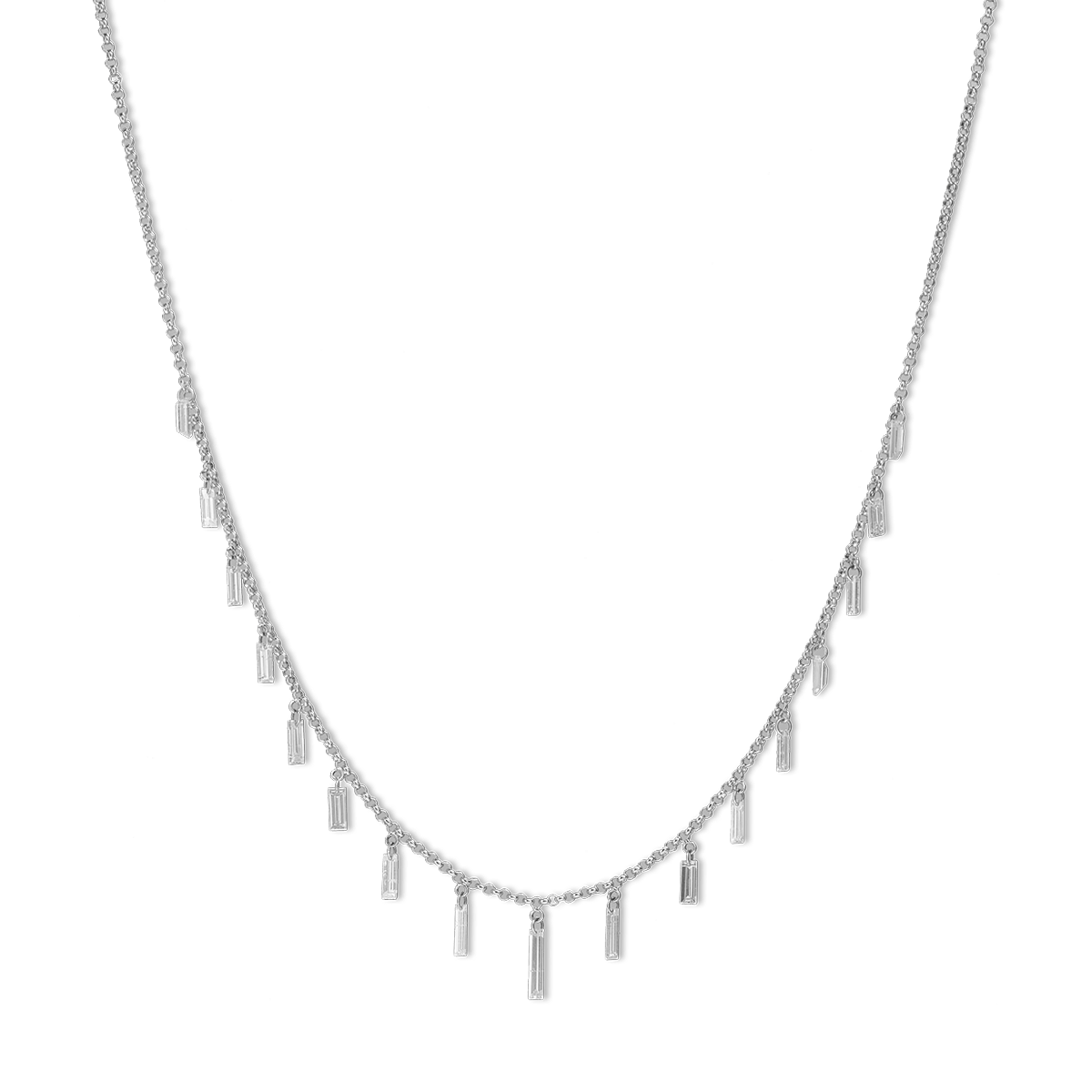18k White Gold Necklaces &amp; Pendants Diamond - Vitra