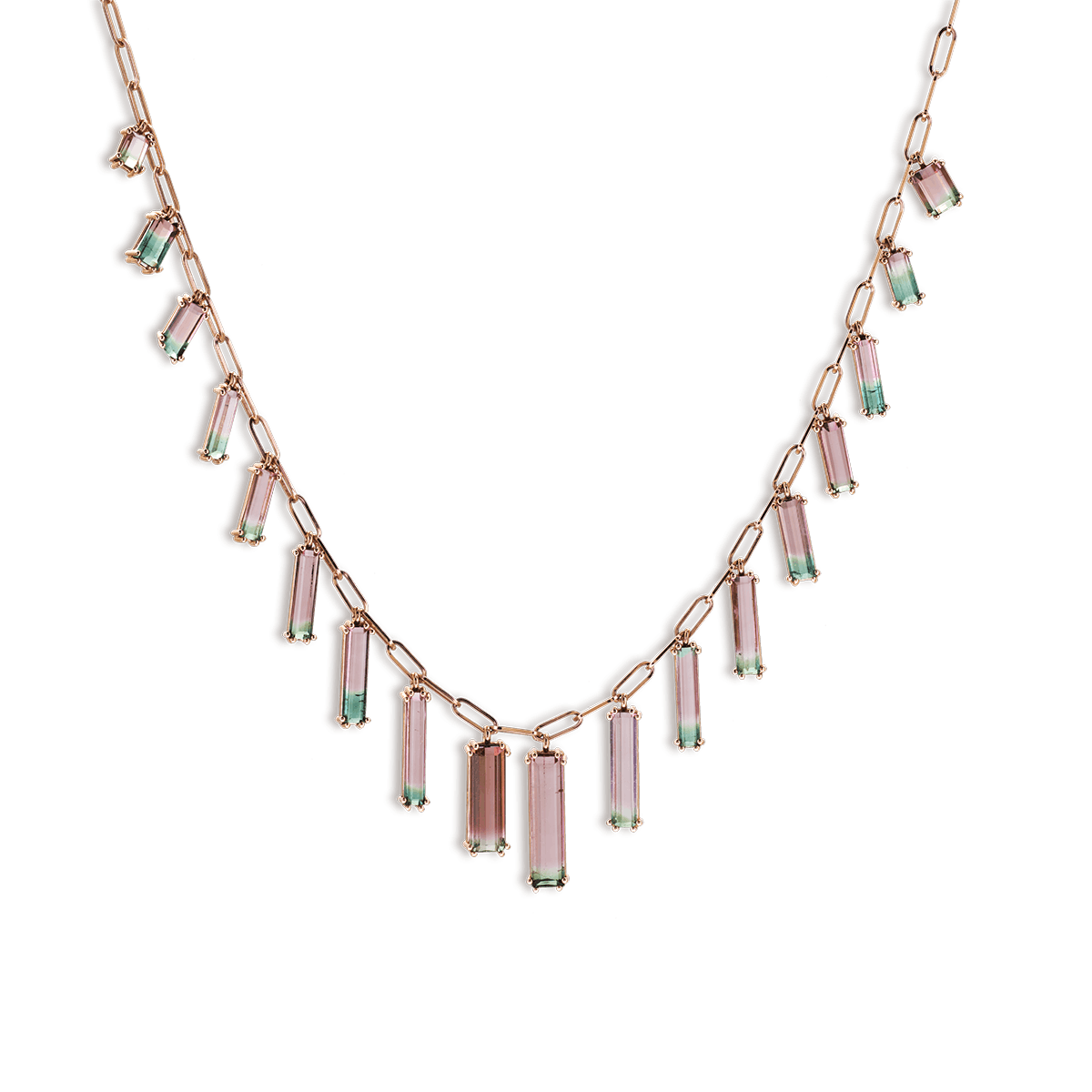 18k Rose Gold Necklaces &amp; Pendants Tourmaline - Dandelion