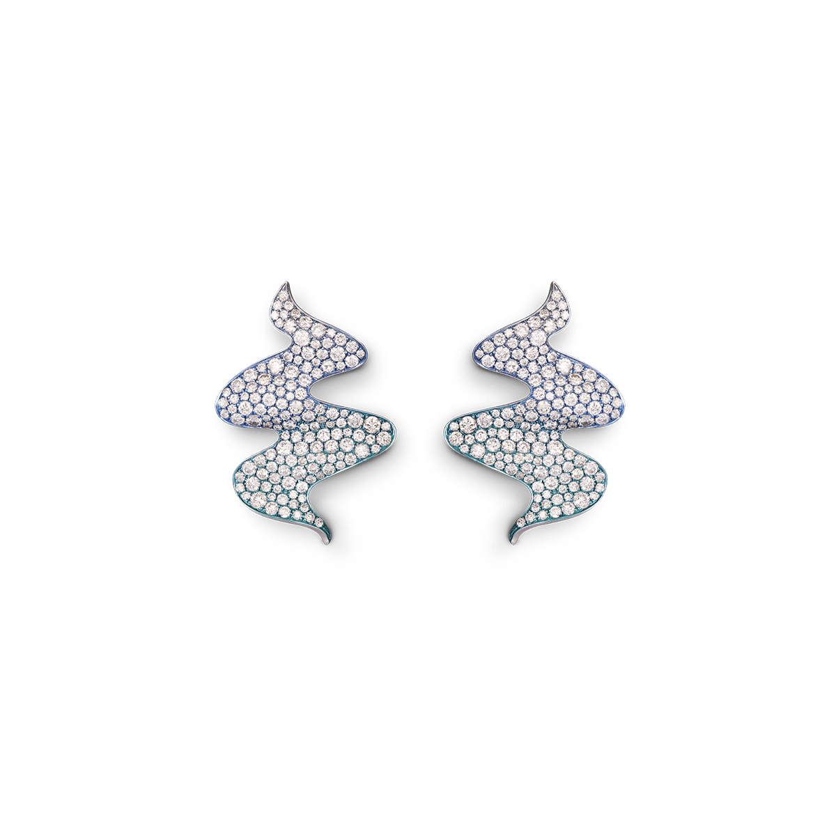 18k White Gold Earrings Diamond - Ondine